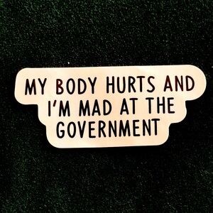 Statement Sticker with Bold Text- Great for water bottles, cups, laptops,& more